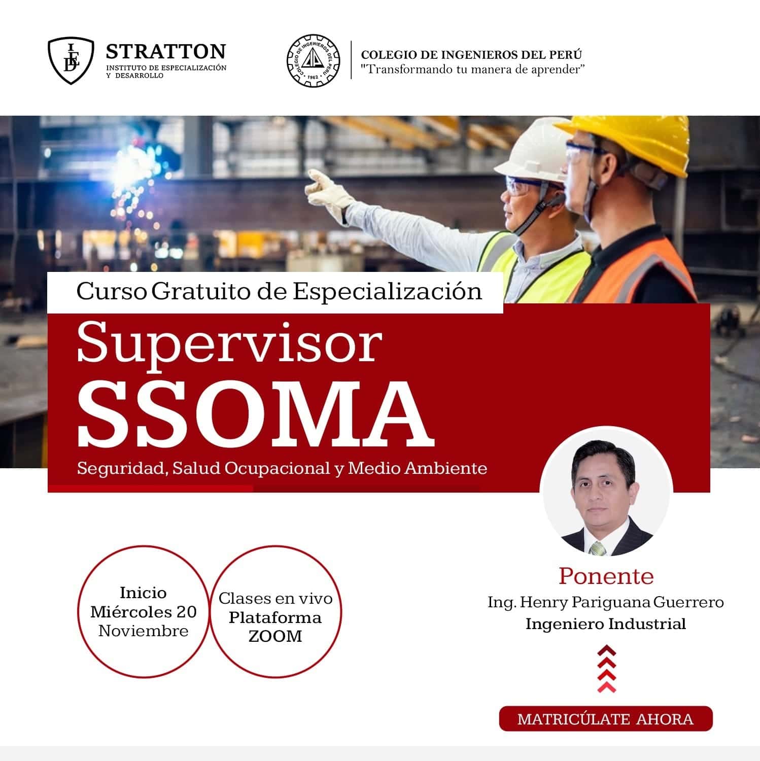 Ed Stratton Supervisor SSOMA (Seguridad, Salud Ocupacional y Medio Ambiente ...